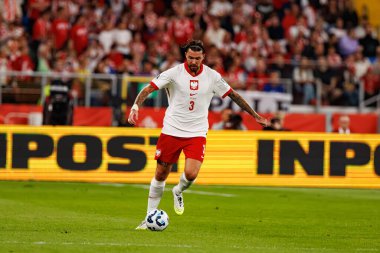 Przemyslaw Wisniewski, Polonya ve Finlandiya milli takımları arasında oynanan Dünya Kupası 2026 Avrupa ön eleme maçında görüldü (Maciej Rogowski / Ball Raw Images)