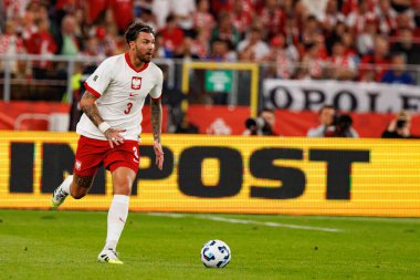 Przemyslaw Wisniewski, Polonya ve Finlandiya milli takımları arasında oynanan Dünya Kupası 2026 Avrupa ön eleme maçında görüldü (Maciej Rogowski / Ball Raw Images)