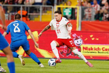 Nicola Zalewski, Polonya ve Finlandiya milli takımları arasında oynanan Dünya Kupası 2026 Avrupa ön eleme maçında görüldü (Maciej Rogowski / Ball Raw Images)