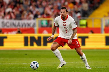 Przemyslaw Wisniewski, Polonya ve Finlandiya milli takımları arasında oynanan Dünya Kupası 2026 Avrupa ön eleme maçında görüldü (Maciej Rogowski / Ball Raw Images)