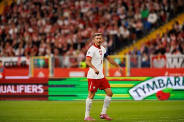 Robert Lewandowski, Polonya ve Finlandiya milli takımları arasında oynanan Dünya Kupası 2026 Avrupa ön eleme maçında görüldü (Maciej Rogowski / Ball Raw Images)