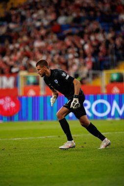 Jesse Joronen, Polonya ve Finlandiya milli takımları arasında oynanan 2026 Dünya Kupası ön eleme maçında görüldü (Maciej Rogowski / Ball Raw Images)