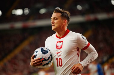 Dünya Kupası 2026 Avrupa ön eleme maçında Polonya ve Finlandiya milli takımları arasında Piotr Zielinski görüldü (Maciej Rogowski / Ball Raw Images)