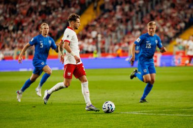 Polonya ve Finlandiya milli takımları arasında oynanan Dünya Kupası 2026 Avrupa ön eleme maçında Sebastian Szymanski görüldü (Maciej Rogowski / Ball Raw Images)