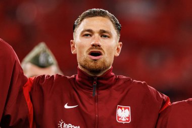 Matty Cash, Polonya ve Finlandiya milli takımları arasında oynanan Dünya Kupası 2026 Avrupa ön eleme maçında görüldü (Maciej Rogowski / Ball Raw Images)