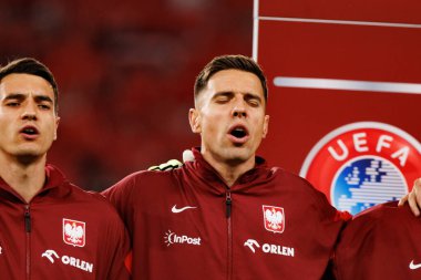 Jan Bednarek, Polonya ve Finlandiya milli takımları arasında oynanan 2026 Dünya Kupası ön eleme maçında görüldü (Maciej Rogowski / Ball Raw Images)