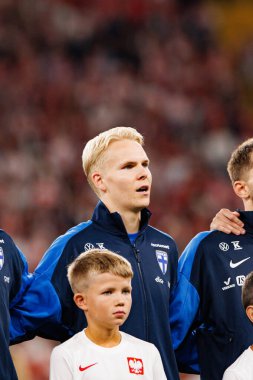 Dünya Kupası 2026 Avrupa ön eleme maçında Polonya ve Finlandiya milli takımları arasında görülen Matti Peltola (Maciej Rogowski / Ball Raw Images)
