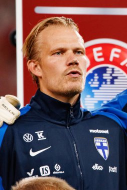 Joel Pohjanpalo, Polonya ve Finlandiya milli takımları arasında oynanan Dünya Kupası 2026 Avrupa ön eleme maçında görüldü (Maciej Rogowski / Ball Raw Images)