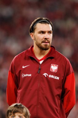 Przemyslaw Wisniewski, Polonya ve Finlandiya milli takımları arasında oynanan Dünya Kupası 2026 Avrupa ön eleme maçında görüldü (Maciej Rogowski / Ball Raw Images)