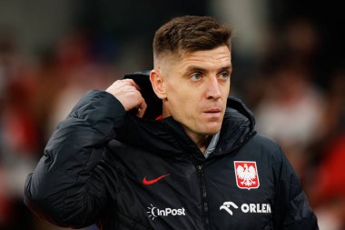 Krzysztof Piatek, Polonya ve Finlandiya milli takımları arasında oynanan Dünya Kupası 2026 Avrupa ön eleme maçında görüldü (Maciej Rogowski / Ball Raw Images)
