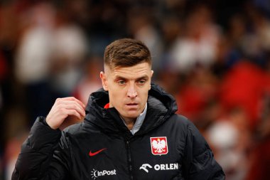 Krzysztof Piatek, Polonya ve Finlandiya milli takımları arasında oynanan Dünya Kupası 2026 Avrupa ön eleme maçında görüldü (Maciej Rogowski / Ball Raw Images)