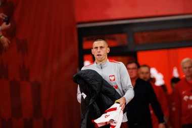 Jakub Piotrowski, Polonya ve Finlandiya milli takımları arasında oynanan Dünya Kupası 2026 Avrupa ön eleme maçında görüldü (Maciej Rogowski / Ball Raw Images)