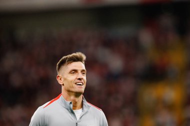 Krzysztof Piatek, Polonya ve Finlandiya milli takımları arasında oynanan Dünya Kupası 2026 Avrupa ön eleme maçında görüldü (Maciej Rogowski / Ball Raw Images)