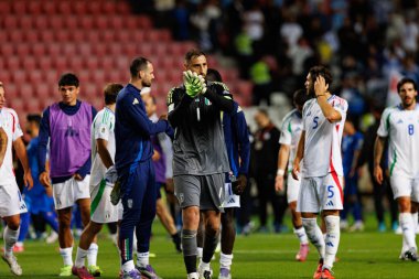 Gianluigi Donnarumma, 2026 Dünya Kupası Avrupa ön eleme maçında İsrail ve İtalya milli takımları arasında görüldü (Maciej Rogowski / Ball Raw Images)