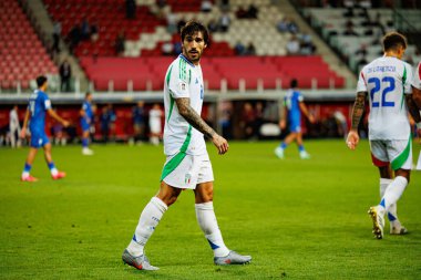 Sandro Tonali, 2026 Dünya Kupası Avrupa eleme maçında İsrail ve İtalya milli takımları arasında görüldü (Maciej Rogowski / Ball Raw Images)