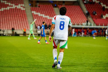 Sandro Tonali, 2026 Dünya Kupası Avrupa eleme maçında İsrail ve İtalya milli takımları arasında görüldü (Maciej Rogowski / Ball Raw Images)