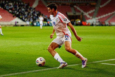 Andrea Cambiaso, 2026 Dünya Kupası Avrupa ön eleme maçında İsrail ve İtalya milli takımları arasında görüldü (Maciej Rogowski / Ball Raw Images)