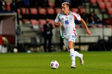 Davide Frattesi, İsrail ve İtalya milli takımları arasında oynanan 2026 Dünya Kupası Avrupa ön eleme maçında görüldü (Maciej Rogowski / Ball Raw Images)