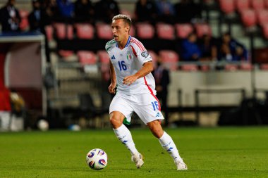 Davide Frattesi, İsrail ve İtalya milli takımları arasında oynanan 2026 Dünya Kupası Avrupa ön eleme maçında görüldü (Maciej Rogowski / Ball Raw Images)