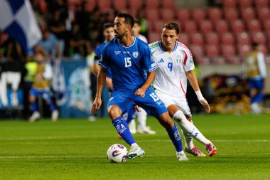 Mateo Retegui ve Eliel Peretz, 2026 Dünya Kupası 'nda İsrail ve İtalya milli takımları arasında oynanan Avrupa ön eleme maçında görüldü (Maciej Rogowski / Ball Raw Images)