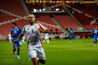 Fedrico Dimarco, İsrail ve İtalya milli takımları arasında oynanan Dünya Kupası 2026 Avrupa ön eleme maçında görüldü (Maciej Rogowski / Ball Raw Images)