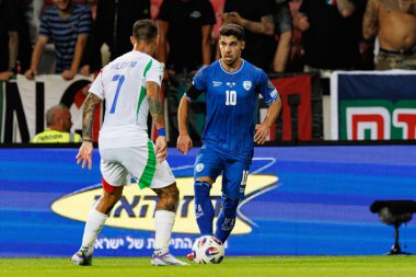 Manor Solomon, 2026 Dünya Kupası Avrupa eleme maçında İsrail ve İtalya milli takımları arasında görüldü (Maciej Rogowski / Ball Raw Images)