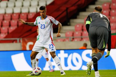 Gianluca Mancini, İsrail ve İtalya milli takımları arasında oynanan Dünya Kupası 2026 Avrupa ön eleme maçında görüldü (Maciej Rogowski / Ball Raw Images)