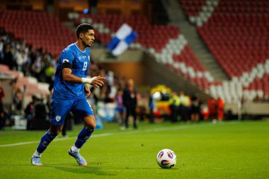 Anan Khalaili, 2026 Dünya Kupası Avrupa ön eleme maçında İsrail ve İtalya milli takımları arasında görüldü (Maciej Rogowski / Ball Raw Images)