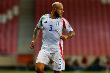 Federico Dimarco, İsrail ve İtalya milli takımları arasında oynanan Dünya Kupası 2026 Avrupa ön eleme maçında görüldü (Maciej Rogowski / Ball Raw Images)