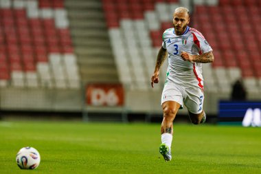 Federico Dimarco, İsrail ve İtalya milli takımları arasında oynanan Dünya Kupası 2026 Avrupa ön eleme maçında görüldü (Maciej Rogowski / Ball Raw Images)
