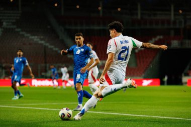 Alessandro Bastoni, 2026 Dünya Kupası Avrupa ön eleme maçında İsrail ve İtalya milli takımları arasında görüldü (Maciej Rogowski / Ball Raw Images)