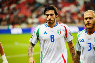 Sandro Tonali, 2026 Dünya Kupası Avrupa eleme maçında İsrail ve İtalya milli takımları arasında görüldü (Maciej Rogowski / Ball Raw Images)