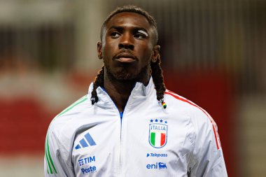 Moise Kean, 2026 Dünya Kupası Avrupa eleme maçında İsrail ve İtalya milli takımları arasında görüldü (Maciej Rogowski / Ball Raw Images)