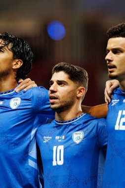 Manor Solomon, 2026 Dünya Kupası Avrupa eleme maçında İsrail ve İtalya milli takımları arasında görüldü (Maciej Rogowski / Ball Raw Images)