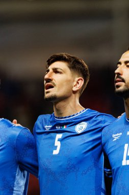 Dünya Kupası 2026 Avrupa ön eleme maçında İsrail ve İtalya milli takımları arasında görülen Idan Nachmias (Maciej Rogowski / Ball Raw Images)