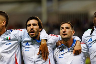 Sandro Tonali ve Matteo Politano, İsrail ve İtalya milli takımları arasında oynanan 2026 Dünya Kupası ön eleme maçında görüldü (Maciej Rogowski / Ball Raw Images)