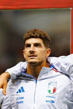 Giovanni Di Lorenzo, İsrail ve İtalya milli takımları arasında oynanan Dünya Kupası 2026 Avrupa ön eleme maçında görüldü (Maciej Rogowski / Ball Raw Images)