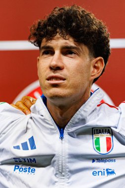 Alessandro Bastoni, 2026 Dünya Kupası Avrupa ön eleme maçında İsrail ve İtalya milli takımları arasında görüldü (Maciej Rogowski / Ball Raw Images)