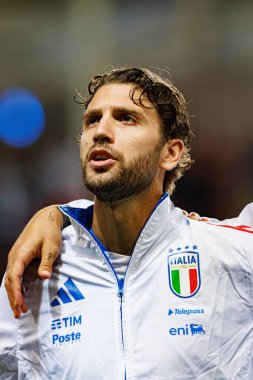 Manuel Locatelli, İsrail ve İtalya milli takımları arasında oynanan Dünya Kupası 2026 Avrupa ön eleme maçında görüldü (Maciej Rogowski / Ball Raw Images)