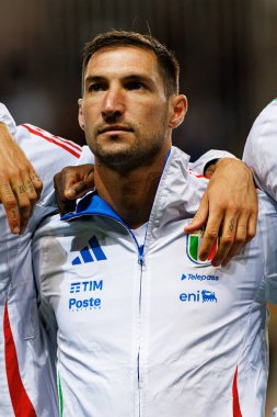 Dünya Kupası 2026 Avrupa ön eleme maçında İsrail ve İtalya milli takımları arasında görülen Matteo Politano (Maciej Rogowski / Ball Raw Images))