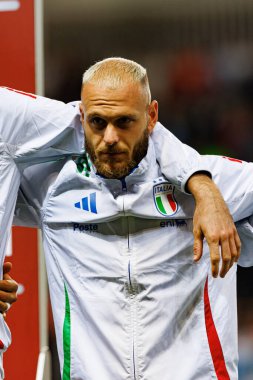 Federico Dimarco, İsrail ve İtalya milli takımları arasında oynanan Dünya Kupası 2026 Avrupa ön eleme maçında görüldü (Maciej Rogowski / Ball Raw Images)