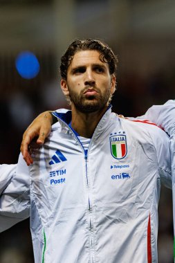 Manuel Locatelli, İsrail ve İtalya milli takımları arasında oynanan Dünya Kupası 2026 Avrupa ön eleme maçında görüldü (Maciej Rogowski / Ball Raw Images)