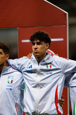 Alessandro Bastoni, 2026 Dünya Kupası Avrupa ön eleme maçında İsrail ve İtalya milli takımları arasında görüldü (Maciej Rogowski / Ball Raw Images)