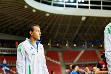 Mateo Retegui, 2026 Dünya Kupası 'nda İsrail ve İtalya milli takımları arasında oynanan Avrupa ön eleme maçında görüldü (Maciej Rogowski / Ball Raw Images)