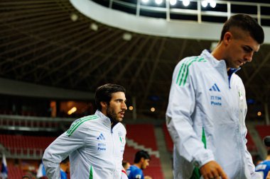 Sandro Tonali, 2026 Dünya Kupası Avrupa eleme maçında İsrail ve İtalya milli takımları arasında görüldü (Maciej Rogowski / Ball Raw Images)