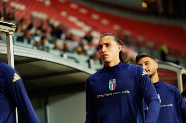 Riccardo Calafiori, 2026 Dünya Kupası Avrupa ön eleme maçında İsrail ve İtalya milli takımları arasında görüldü (Maciej Rogowski / Ball Raw Images)