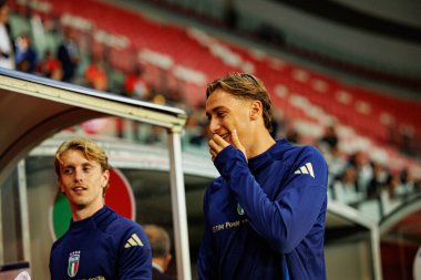 Nicolo Rovella ve Francesco Pio Esposito, 2026 Dünya Kupası 'nda İsrail ve İtalya milli takımları arasında oynanan Avrupa ön eleme maçında görüldü (Maciej Rogowski / Ball Raw Images)