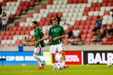 Dünya Kupası 2026 Avrupa ön eleme maçında İsrail ve İtalya milli takımları arasında görülen Nicolo Barella (Maciej Rogowski / Ball Raw Images)