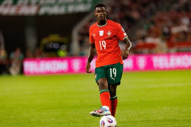 Nuno Mendes seen  during World Cup 2026 European qualification game between national teams of Hungary and Poland (Maciej Rogowski/ Ball Raw Images)