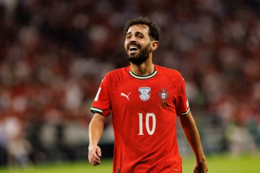 Bernardo Silva seen  during World Cup 2026 European qualification game between national teams of Hungary and Poland (Maciej Rogowski/ Ball Raw Images)